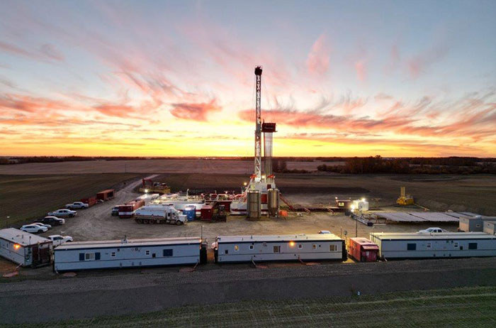 CO2 storage site of a CCS project in Canada